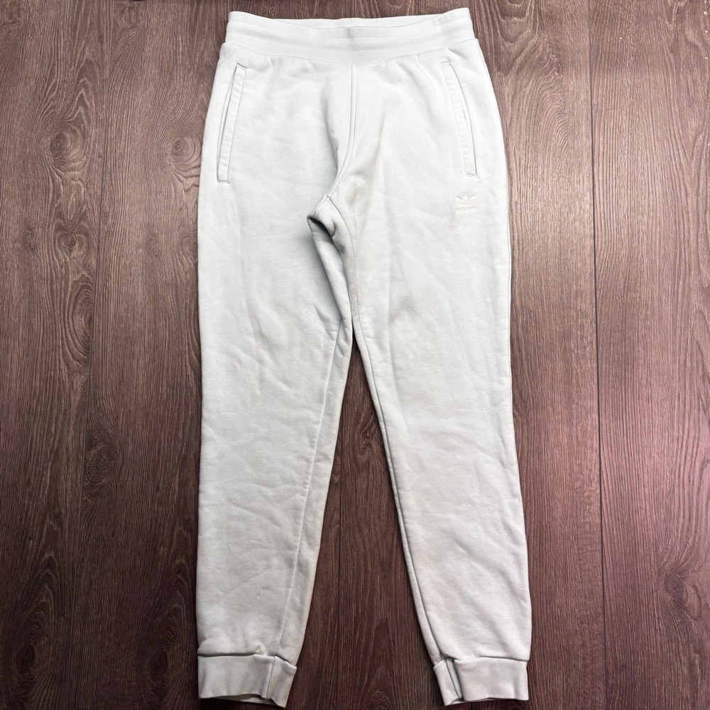 Adidas Originals Mens Trefoil Essentials Joggers Light Blue Sweatpants Medium